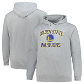 Golden State Warriors Big & Tall Heart & Soul Pullover Hoodie Heathered Gray - NBA