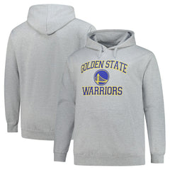 Golden State Warriors Big & Tall Heart & Soul Pullover Hoodie Heathered Gray - NBA