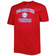Philadelphia 76ers Big & Tall Heart & Soul T-Shirt Red - NBA
