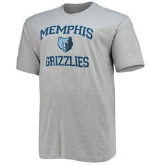 Memphis Grizzlies Big & Tall Heart & Soul T-Shirt Heathered Gray - NBA