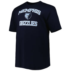 Memphis Grizzlies Big & Tall Heart & Soul T-Shirt Navy - NBA