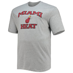 Miami Heat Big & Tall Heart & Soul T-Shirt Heathered Gray - NBA