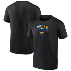 Chicago Bulls Logo Pride T-Shirt Black - NBA