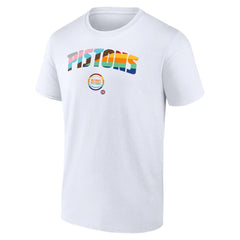 Detroit Pistons Pride T-Shirt White - NBA