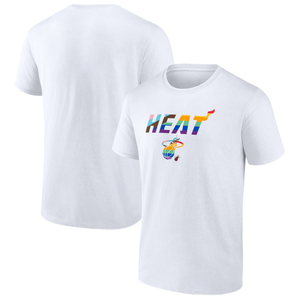 Miami Heat Pride T-Shirt White - NBA