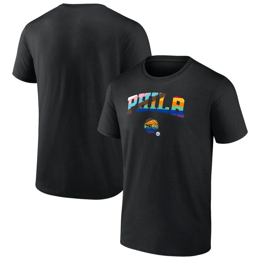 Philadelphia 76ers Pride T-Shirt Black - NBA
