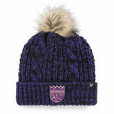 Sacramento Kings '47 Women's Meeko Cuffed Knit Hat with Pom Purple - NBA
