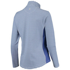 Chicago Cubs Tommy Bahama Women's Aubrey Stripe Block IslandZone Half-Zip Jacket - MLB