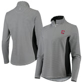 Cleveland Guardians Tommy Bahama Women's Aubrey Stripe Block IslandZone Half-Zip Jacket - MLB