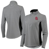 St. Louis Cardinals Tommy Bahama Women's Aubrey Stripe Block IslandZone Half-Zip Jacket - MLB