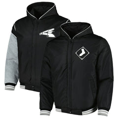 Chicago White Sox JH Design Reversible Fleece Full-Snap Hoodie Jacket - MLB