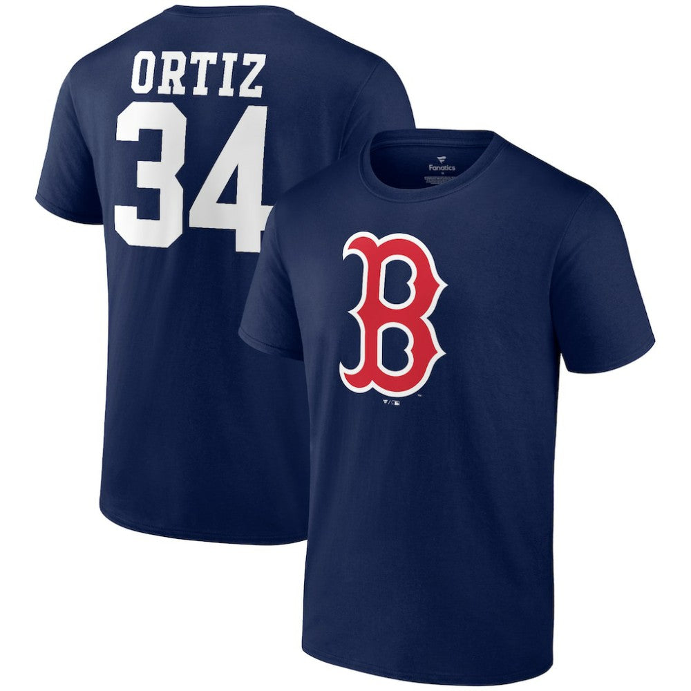 David Ortiz Boston Red Sox Fanatics Logo Graphic T-Shirt - MLB