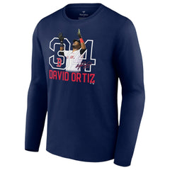 David Ortiz Boston Red Sox Fanatics Stats Resume Long Sleeve T-Shirt - MLB