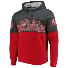 Tampa Bay Buccaneers Starter Extreme Pullover Hoodie Heather Charcoal/Red | NFL