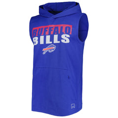 Buffalo Bills MSX by Michael Strahan Relay Sleeveless Pullover Hoodie Royal | NFL