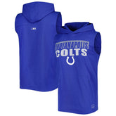 Indianapolis Colts MSX by Michael Strahan Relay Sleeveless Pullover Hoodie Royal | NFL