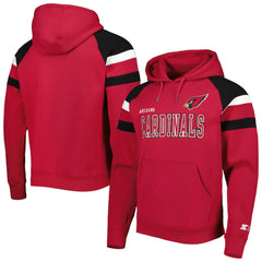 Arizona Cardinals Starter Draft Fleece Raglan Pullover Hoodie Cardinal | NFL