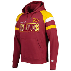Washington Commanders Starter Draft Fleece Raglan Pullover Hoodie Burgundy | NFL