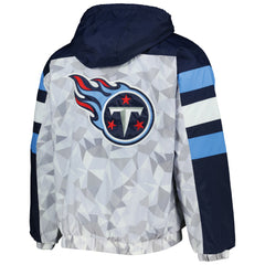 Tennessee Titans Starter Thursday Night Gridiron Raglan Half-Zip Hooded Jacket White/Navy | NFL