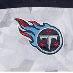Tennessee Titans Starter Thursday Night Gridiron Raglan Half-Zip Hooded Jacket White/Navy | NFL