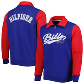 Buffalo Bills Tommy Hilfiger Aiden Quarter-Zip Sweatshirt Royal/Red | NFL