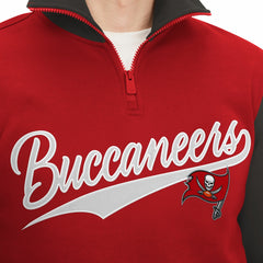 Tampa Bay Buccaneers Tommy Hilfiger Aiden Quarter-Zip Sweatshirt Red/Pewter | NFL
