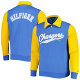 Los Angeles Chargers Tommy Hilfiger Aiden Quarter-Zip Sweatshirt Powder Blue/Gold | NFL