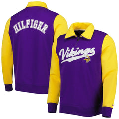 Minnesota Vikings Tommy Hilfiger Aiden Quarter-Zip Sweatshirt Purple/Gold | NFL