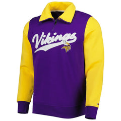 Minnesota Vikings Tommy Hilfiger Aiden Quarter-Zip Sweatshirt Purple/Gold | NFL
