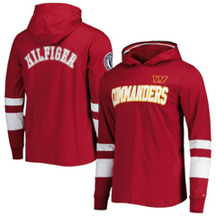 Washington Commanders Tommy Hilfiger Alex Long Sleeve Hoodie T-Shirt Burgundy/White | NFL