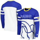 Los Angeles Rams Starter Halftime Long Sleeve T-Shirt Royal/White | NFL