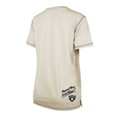 Las Vegas Raiders New Era Women's Split T-Shirt Cream | NFL