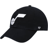 Utah Jazz '47 Core Logo Clean Up Adjustable Hat Black - NBA