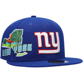 New York Giants New Era Stateview 59FIFTY Fitted Hat Royal | NFL