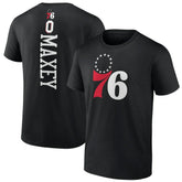 Tyrese Maxey Philadelphia 76ers Playmaker T-Shirt Black - NBA
