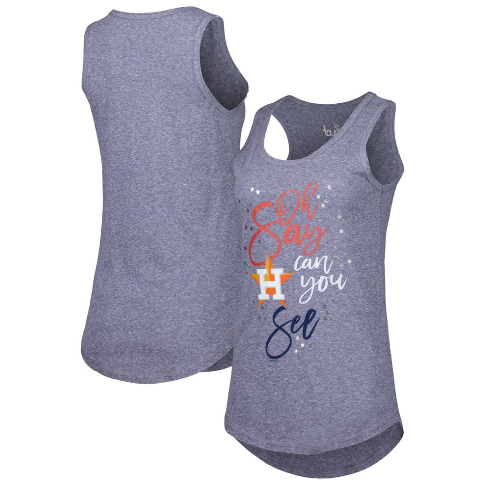 Houston Astros Touch Women's Americana Tri-Blend Racerback Tank Top - MLB
