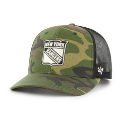New York Rangers '47 Trucker Snapback Hat - Camo/Black - NHL