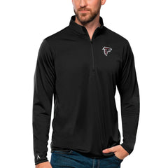 Atlanta Falcons Antigua Tribute Quarter-Zip Lightweight Pullover Top Black | NFL