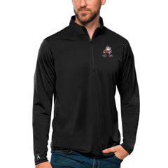 Cleveland Browns Antigua Tribute Quarter-Zip Lightweight Pullover Top Black | NFL