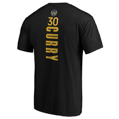 Stephen Curry Golden State Warriors Playmaker Name & Number Logo T-Shirt Black - NBA