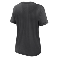 Las Vegas Raiders Women's Hit Snow Washed T-Shirt Charcoal | Fanatics