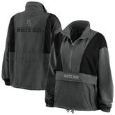 Chicago White Sox WEAR by Erin Andrews Women's Packable Half-Zip Jacket - MLB
