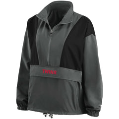 Minnesota Twins WEAR by Erin Andrews Women's Packable Half-Zip Jacket - MLB