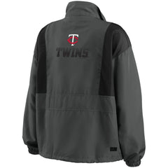Minnesota Twins WEAR by Erin Andrews Women's Packable Half-Zip Jacket - MLB