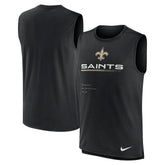 New Orleans Saints Muscle Trainer Tank Top Black | Nike for Sale