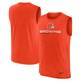Cleveland Browns Muscle Trainer Tank Top Orange | Nike for Sale