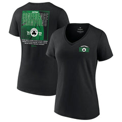 Boston Celtics Women's 2022 Eastern Conference Champions Balanced Attack Roster V-Neck T-Shirt Black - NBA