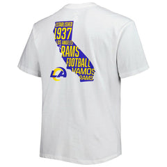 Los Angeles Rams Big & Tall Hometown Collection Hot Shot T-Shirt White | Fanatics
