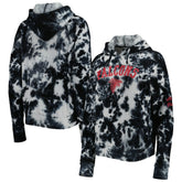 Atlanta Falcons New Era Women's Cloud Dye Fleece Pullover Hoodie Black | NFL
