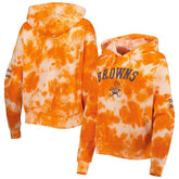 Cleveland Browns New Era Women's Cloud Dye Fleece Pullover Hoodie Orange | NFL